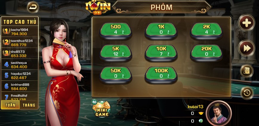 game bài phỏm iwin