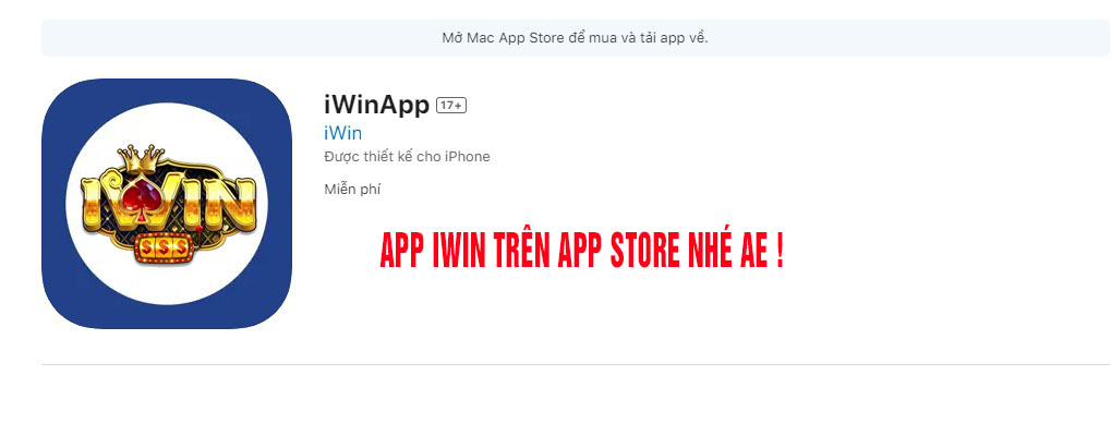 app iwin trên apple store